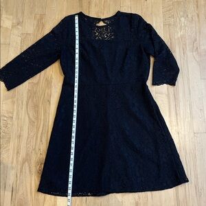 LOFT Elegant Black Lace Dress